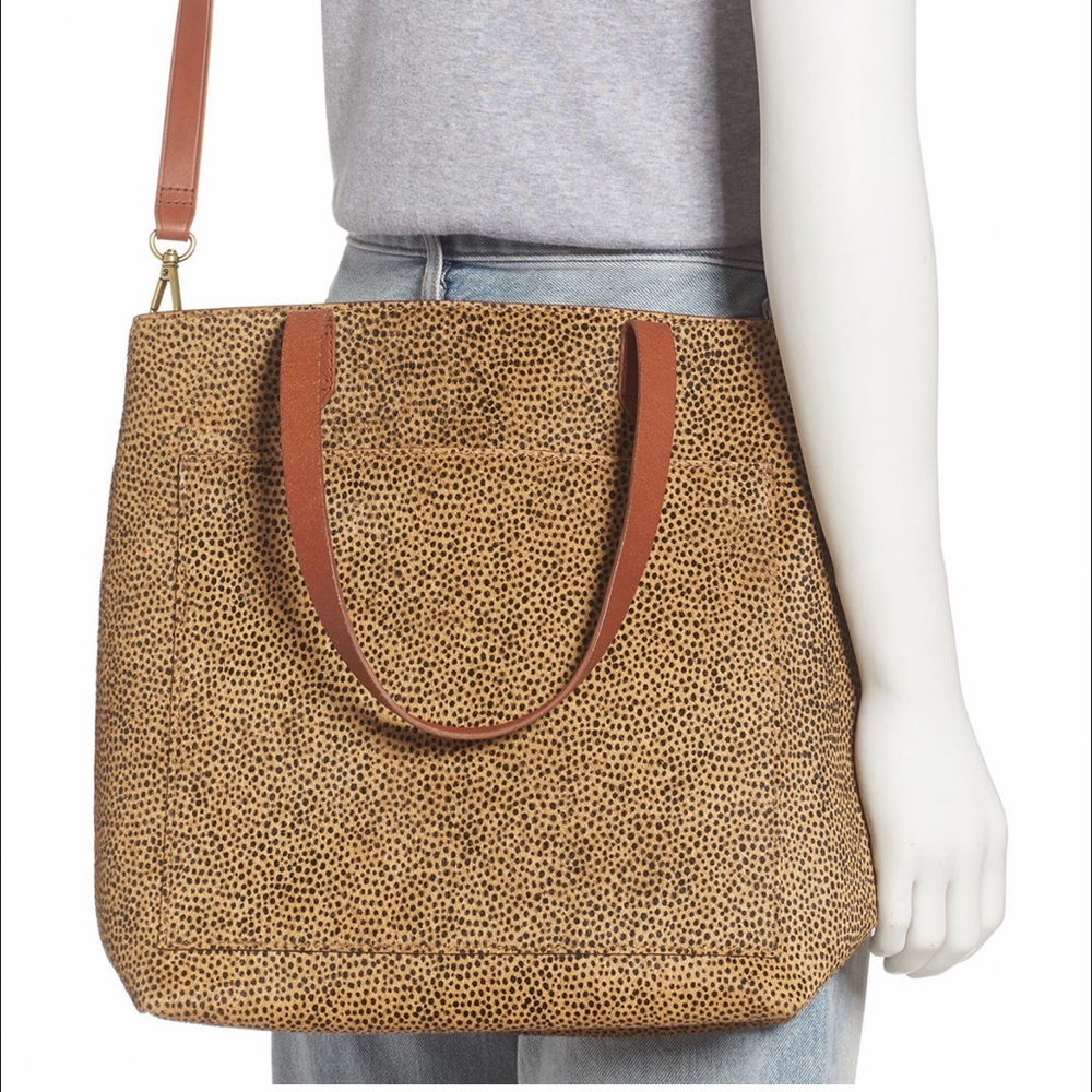 Madewell Medium Transport Tote Spotted Calf Hair